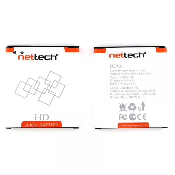 Teknonet Samsung Galaxy J100 J1 Uyumlu Nettech 1650 MAh Batarya NT-21452 - 1