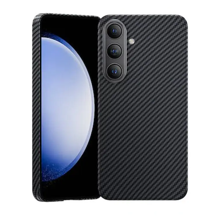 Nettech Samsung Galaxy S24 Uyumlu NT-N018 Kevlar Carbon Arka Koruma Kılıf (Siyah) NT-106454