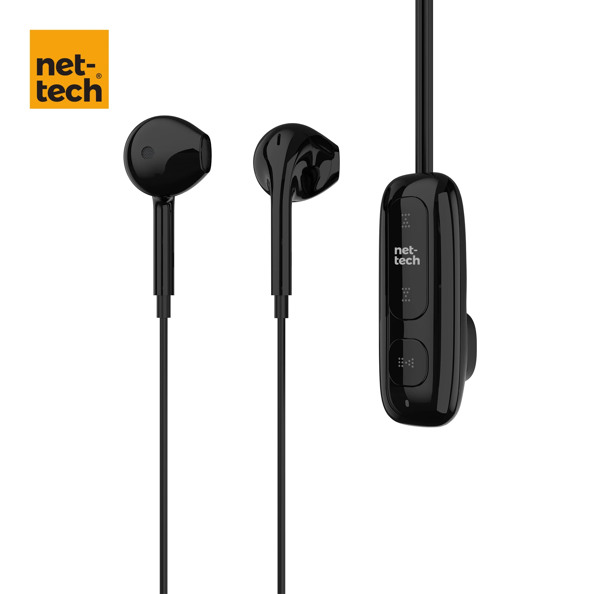 Nettech NT-BTH23 Boyun Asmalı/Mıknatıslı Bluetooth Kulaklık (Siyah) NT-107455