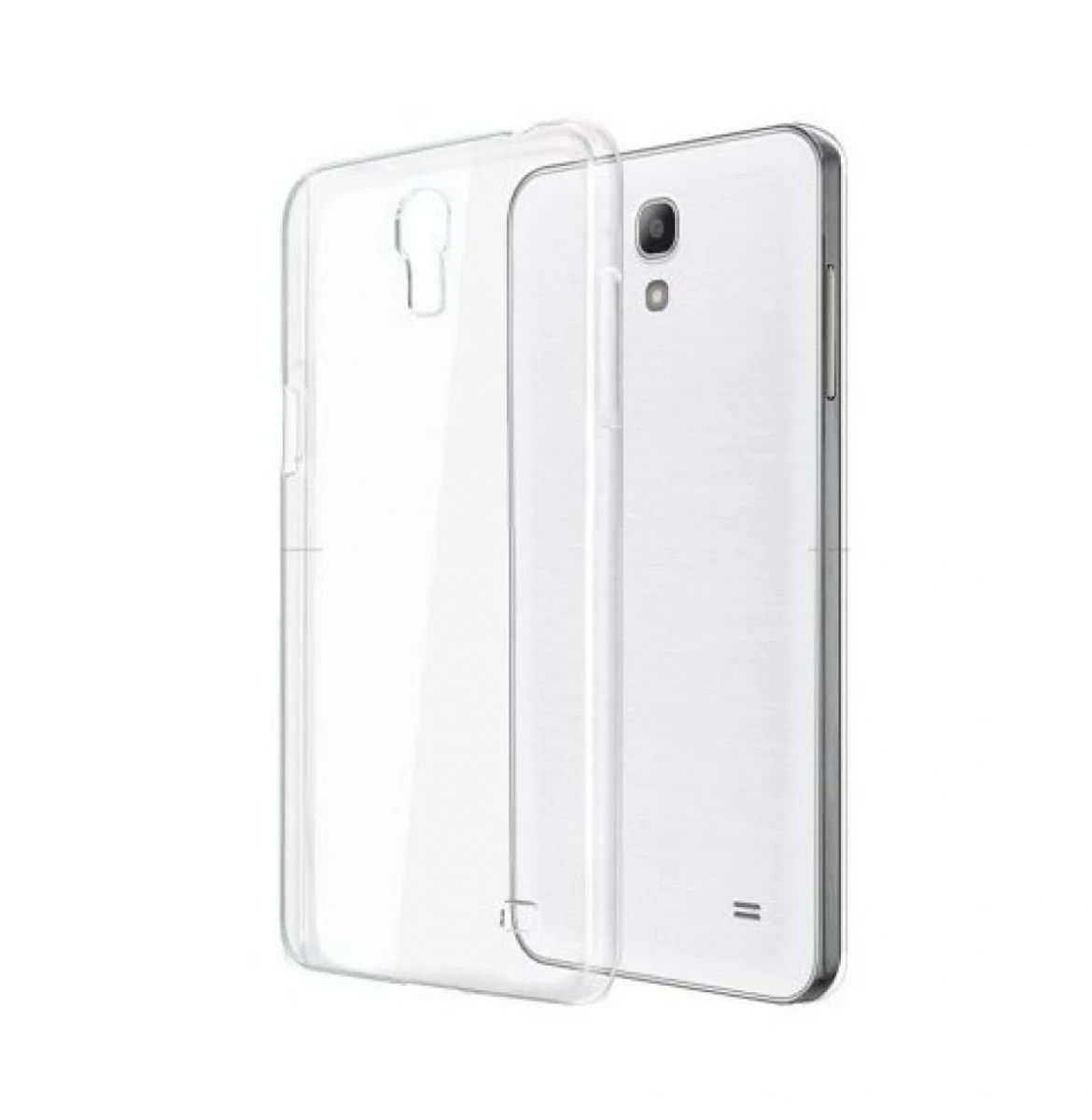 Nettech Samsung Galaxy E500 E5 2015 Uyumlu Arka Koruma Arka Koruma Kılıf (Şeffaf) VR-6454