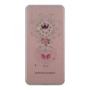 Nettech Apple iPhone XS Uyumlu Taşlı Seri Arka Koruma Kılıf (Şeffaf) VR-13196