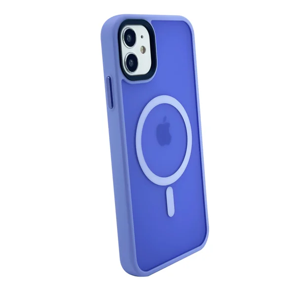 Nettech Apple iPhone 11 Uyumlu Mat Renkli MagSafe Arka Koruma Kılıf (Mor) NT-101307 - 2