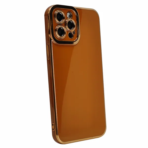 Nettech Apple iPhone 12 Pro Max Uyumlu Lüx Soft Seri Arka Koruma Kılıf (Kahverengi) NT-97119 - 2
