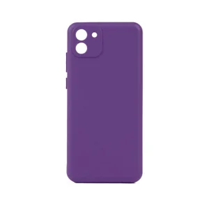 Galaxy A03 Kılıf Zore Biye Silikon - Mor