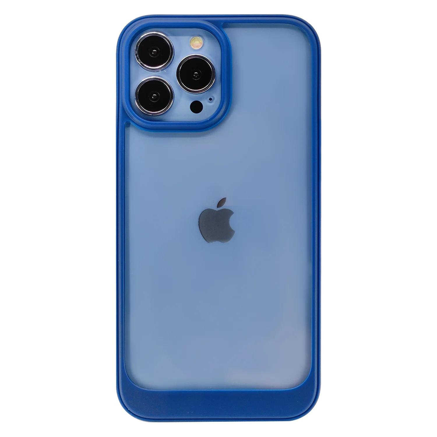 Nettech Apple iPhone 13 Pro Max Uyumlu Solid Frame Arka Koruma Kılıf (Mavi) NT-95833