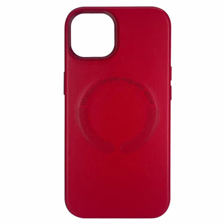 Nettech Apple iPhone 11 Pro Uyumlu Deri Magsafe Seri Arka Koruma Kılıf (Kırmızı) NT-98243