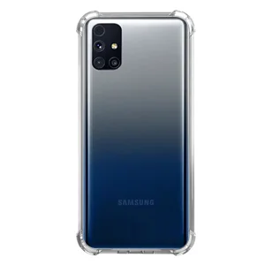 Nettech Samsung Galaxy M31S Uyumlu Rarroz Seri Arka Koruma Kılıf (Şeffaf) NT-88103
