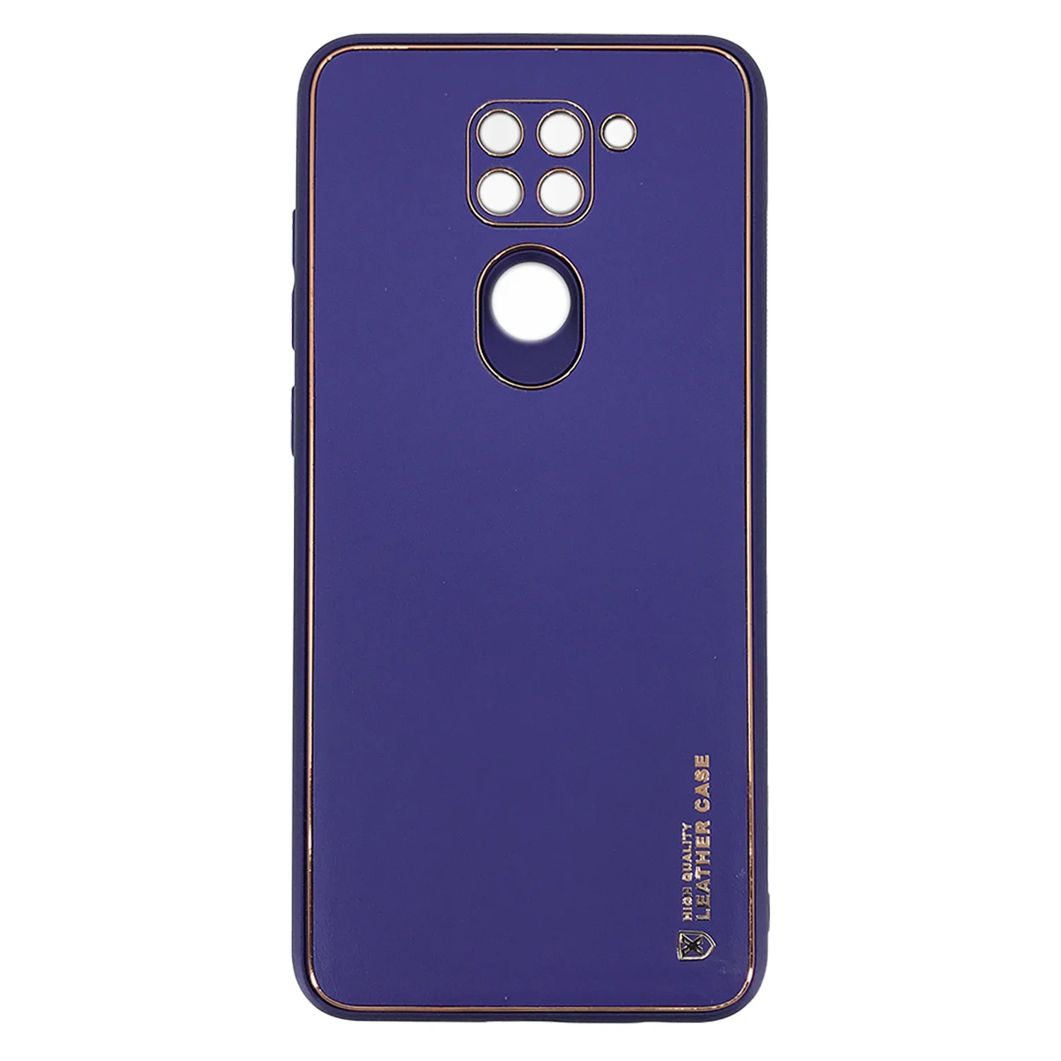 Nettech Xiaomi Redmi Note 9 Uyumlu Coco Leather Seri Arka Koruma Kılıf (Mor) NT-90571