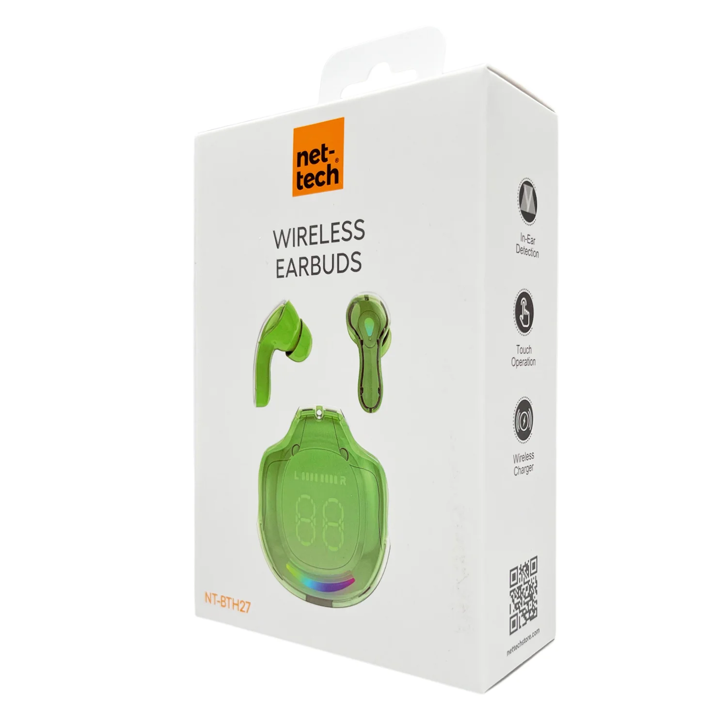 Nettech NT-BTH27 Kulakiçi Bluetooth Kulaklık (Yeşil) NT-107864