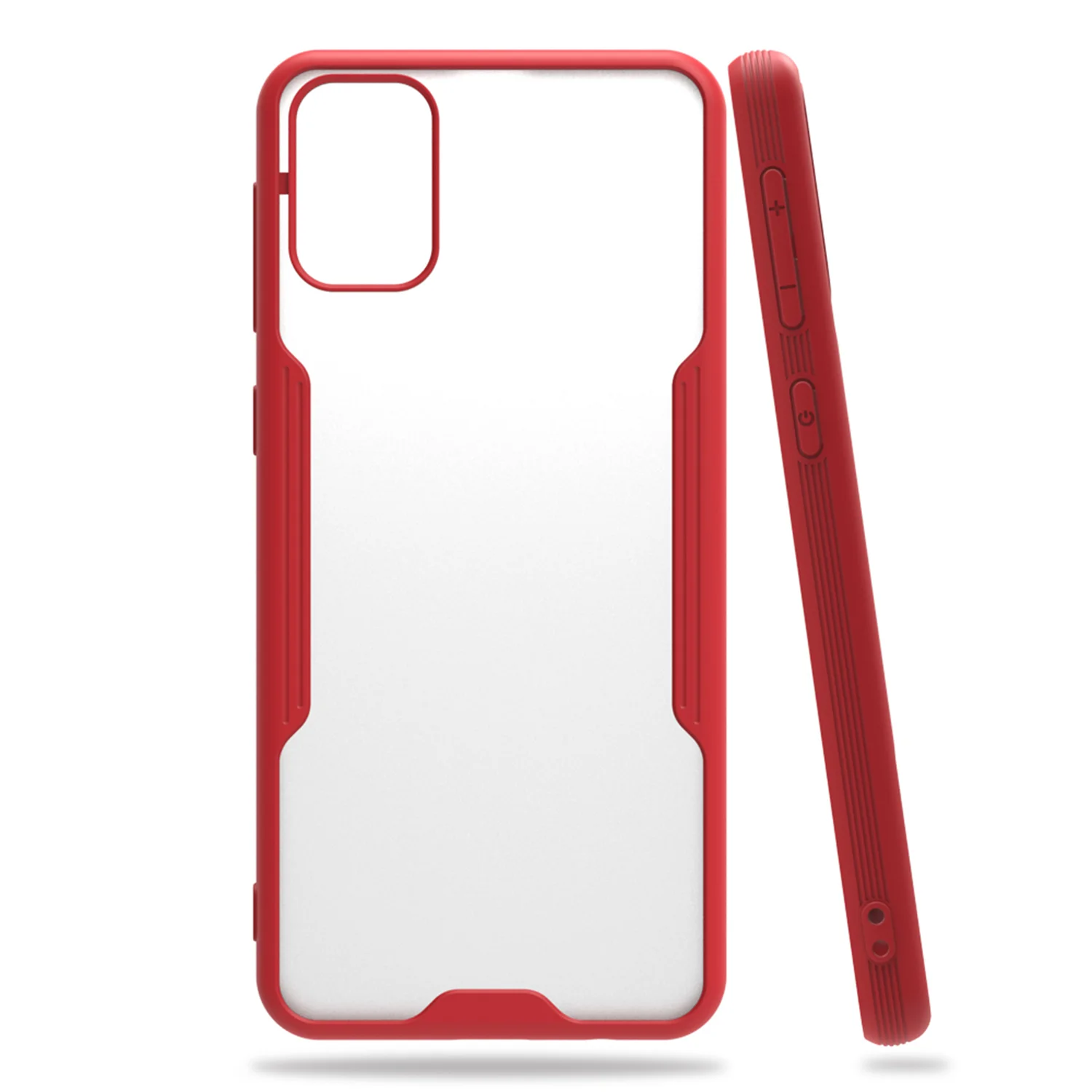 Nettech Samsung Galaxy M21 Uyumlu Platin Seri Arka Koruma Kılıf (Kırmızı) NT-86368