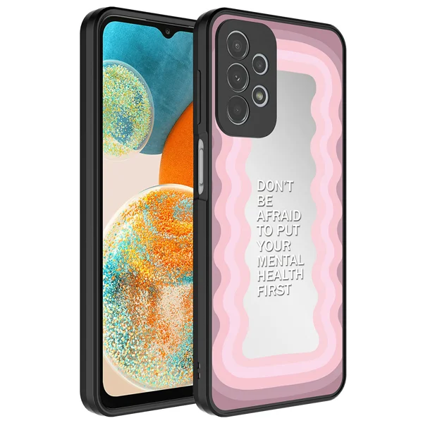 Galaxy A23 Kılıf Aynalı Desenli Kamera Korumalı Parlak Zore Mirror Kapak - Ayna - 1