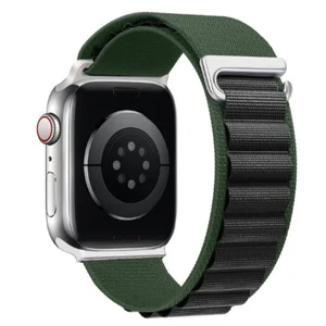 Nettech Apple Watch Seri 42/44 mm Uyumlu Kumaş Kordon (Yeşil) NT-102961