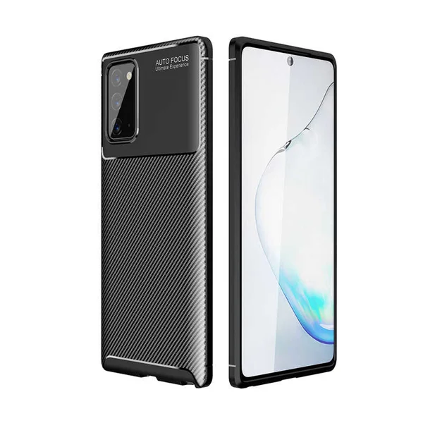 Galaxy Note 20 Kılıf Zore Negro Silikon Kapak - Siyah - 1