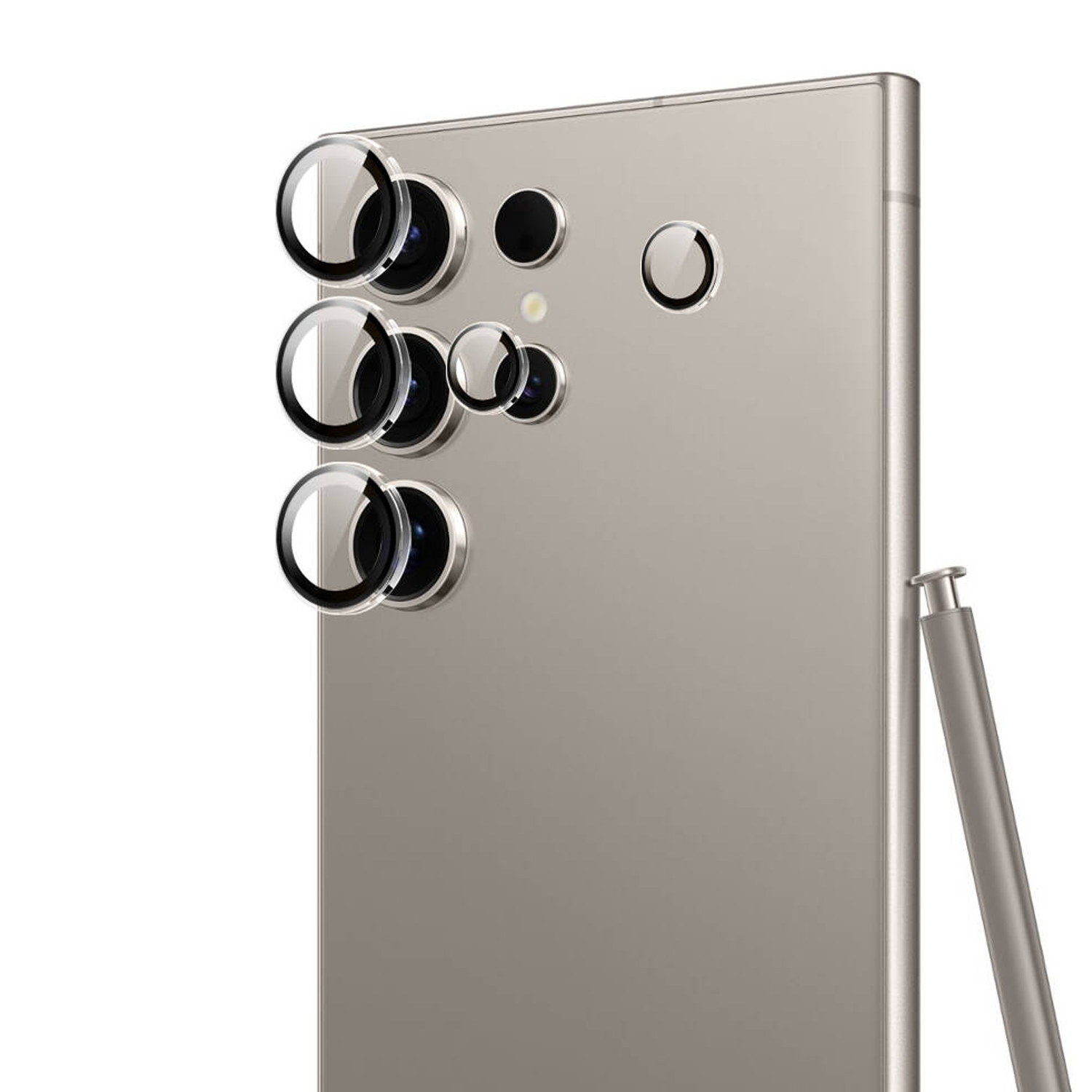 Nettech Samsung Galaxy S24 Ultra Uyumlu Safir Lens Kamera Cam Koruyucu (Natural) NT-110213
