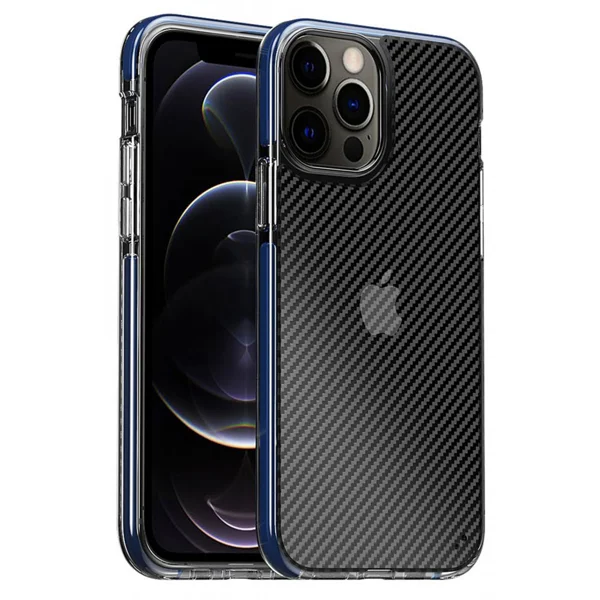 Nettech Apple iPhone 11 Pro Uyumlu Kenar Renkli Karbon Arka Koruma Kılıf (Siyah) NT-88783 - 5