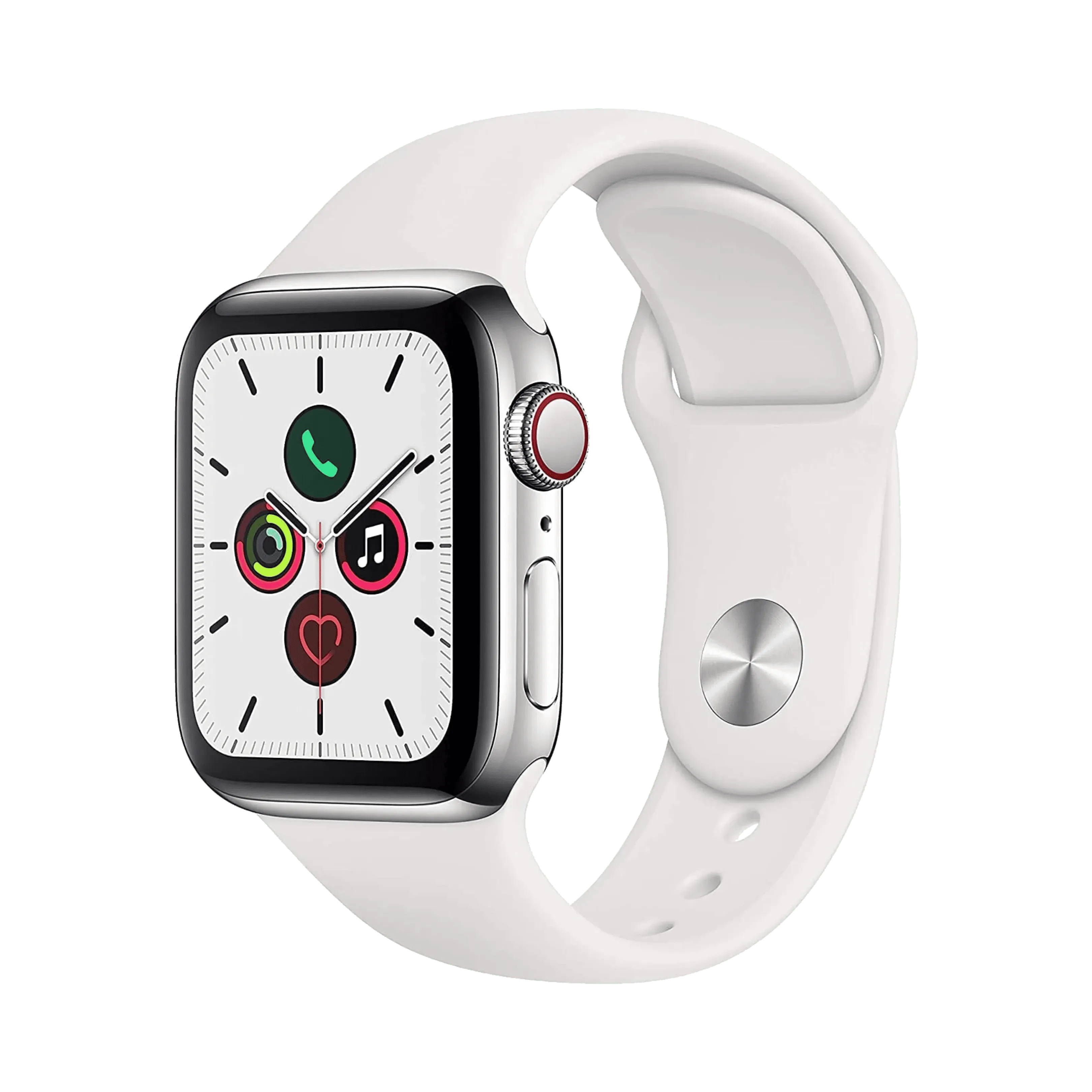 Apple Watch Series 5 - Paslanmaz Çelik - 40mm - Cellular - Gümüş