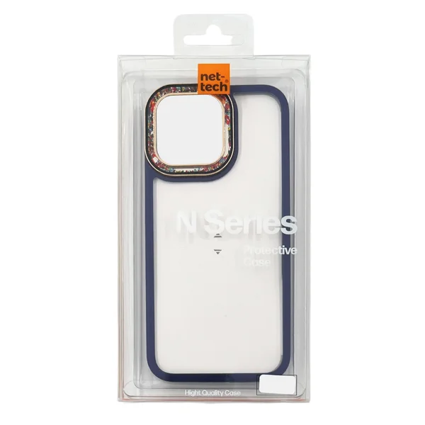 Nettech Apple iPhone 15 Pro Uyumlu NT-N027 Diamond Arka Koruma Kılıf (Lacivert) NT-106939 - 3
