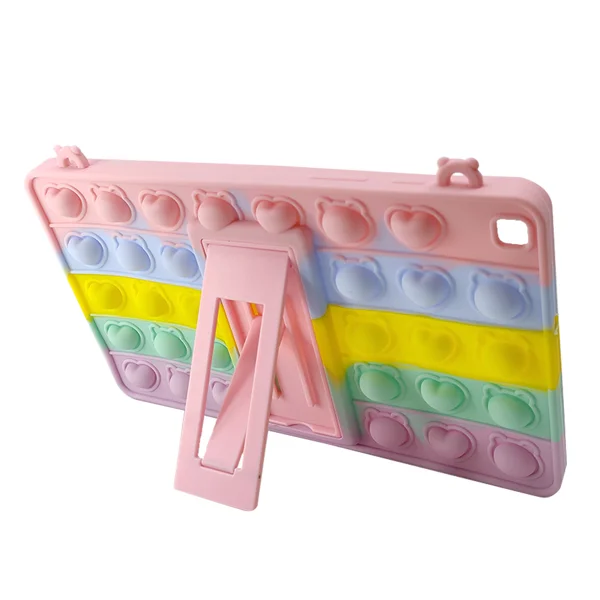 Nettech Samsung Galaxy Tab A 8 SM-T290 Uyumlu Standlı Pop It Arka Koruma (Karışık Renk) NT-96697 - 2