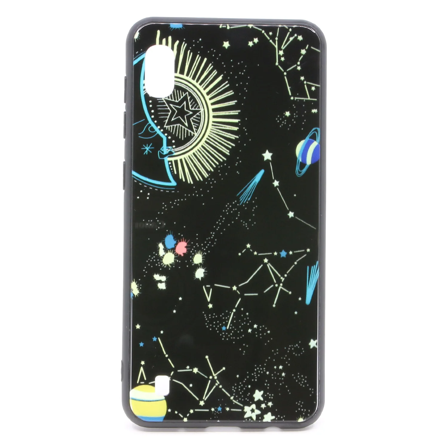 Nettech Samsung Galaxy A10 Uyumlu Desenli Fosfor Seri Arka Koruma Kılıf (Çeşitli Desen) VR-20187