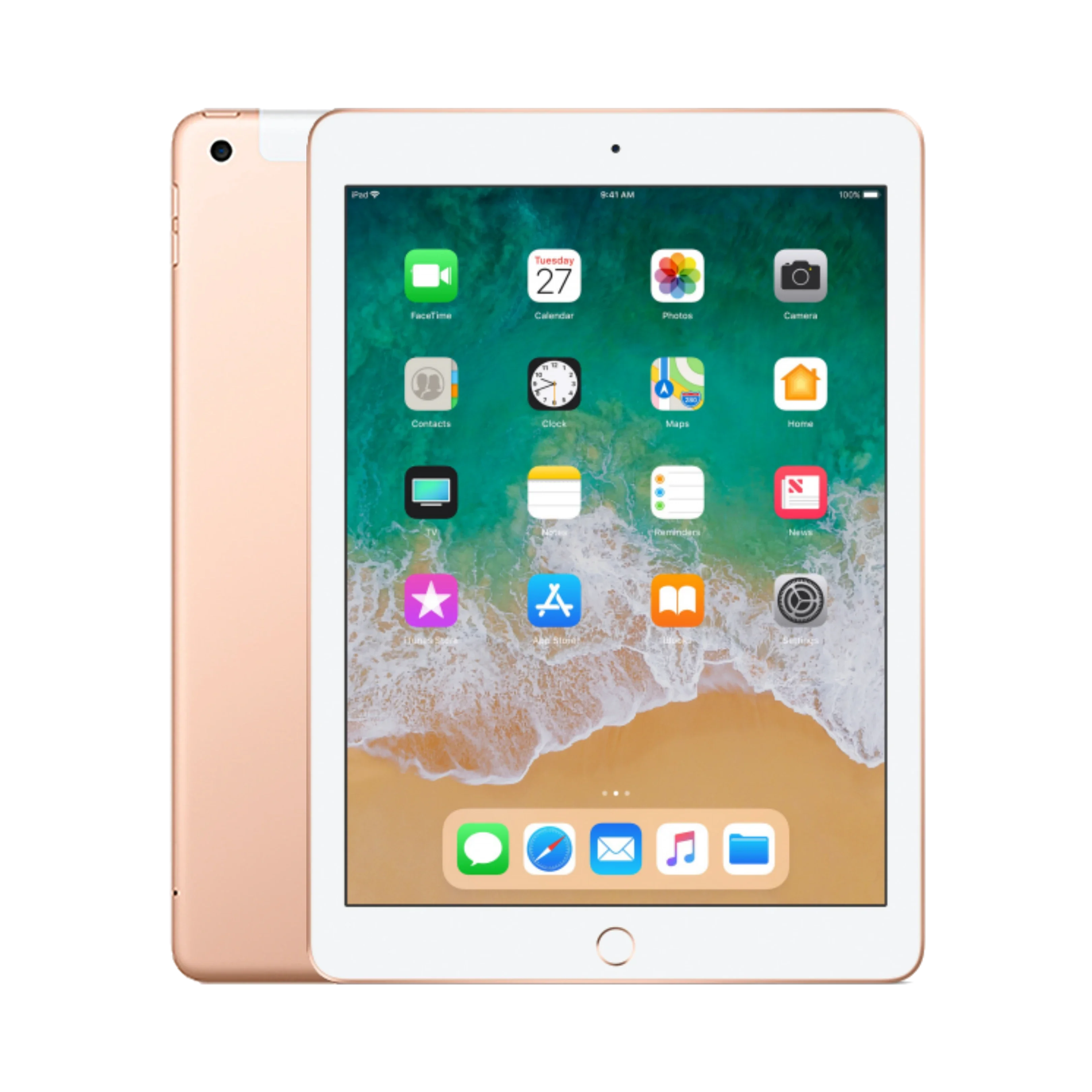 Apple iPad (5. Nesil) - 128 GB - 9.7" - Cellular - Altın