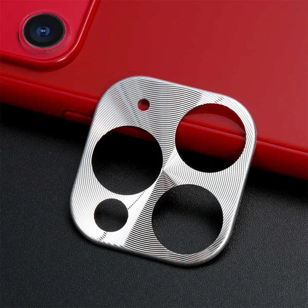 Apple iPhone 11 Pro Zore Metal Kamera Koruyucu - Gri - 1