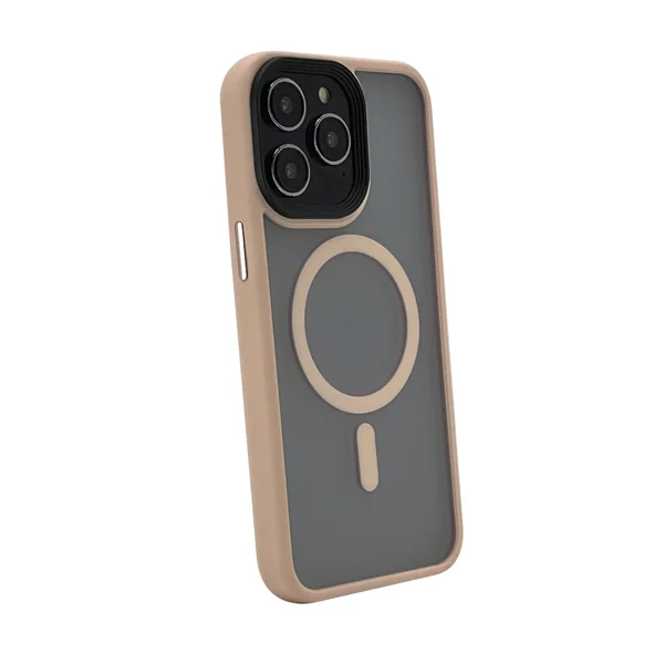 Nettech Apple iPhone 15 Pro Uyumlu Mat Renkli MagSafe Arka Koruma Kılıf (Pembe) NT-104741 - 2