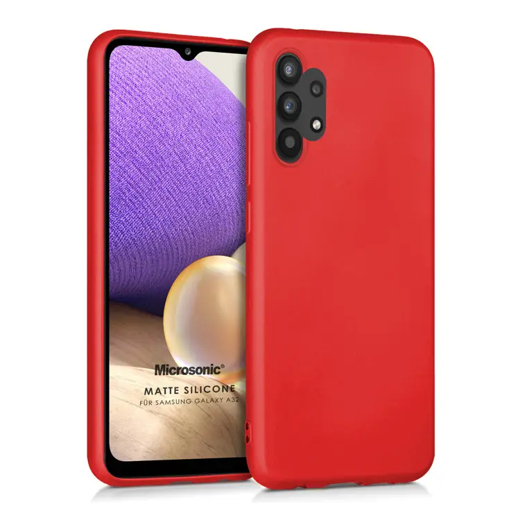 Nettech Samsung Galaxy A32 Uyumlu Trend Seri Arka Koruma Kılıf (Kırmızı) NT-85766