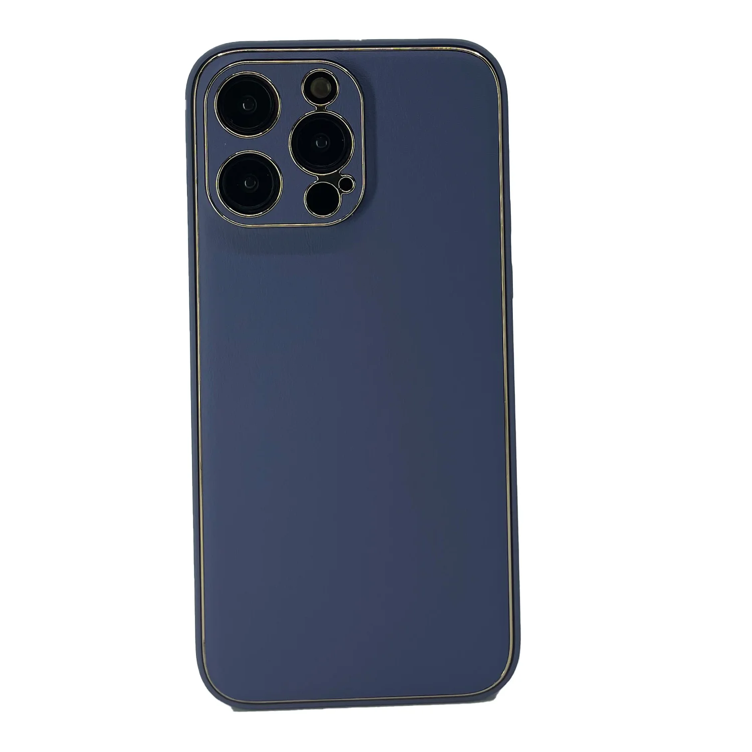 Nettech Apple iPhone 14 Pro Max Uyumlu Coco Leather Seri Arka Koruma Kılıf (Gri) NT-99761