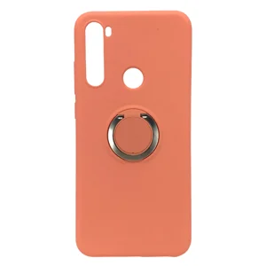 Nettech Xiaomi Redmi Note 8T Uyumlu Nano Ring Arka Koruma Kılıf (Turuncu) NT-81826