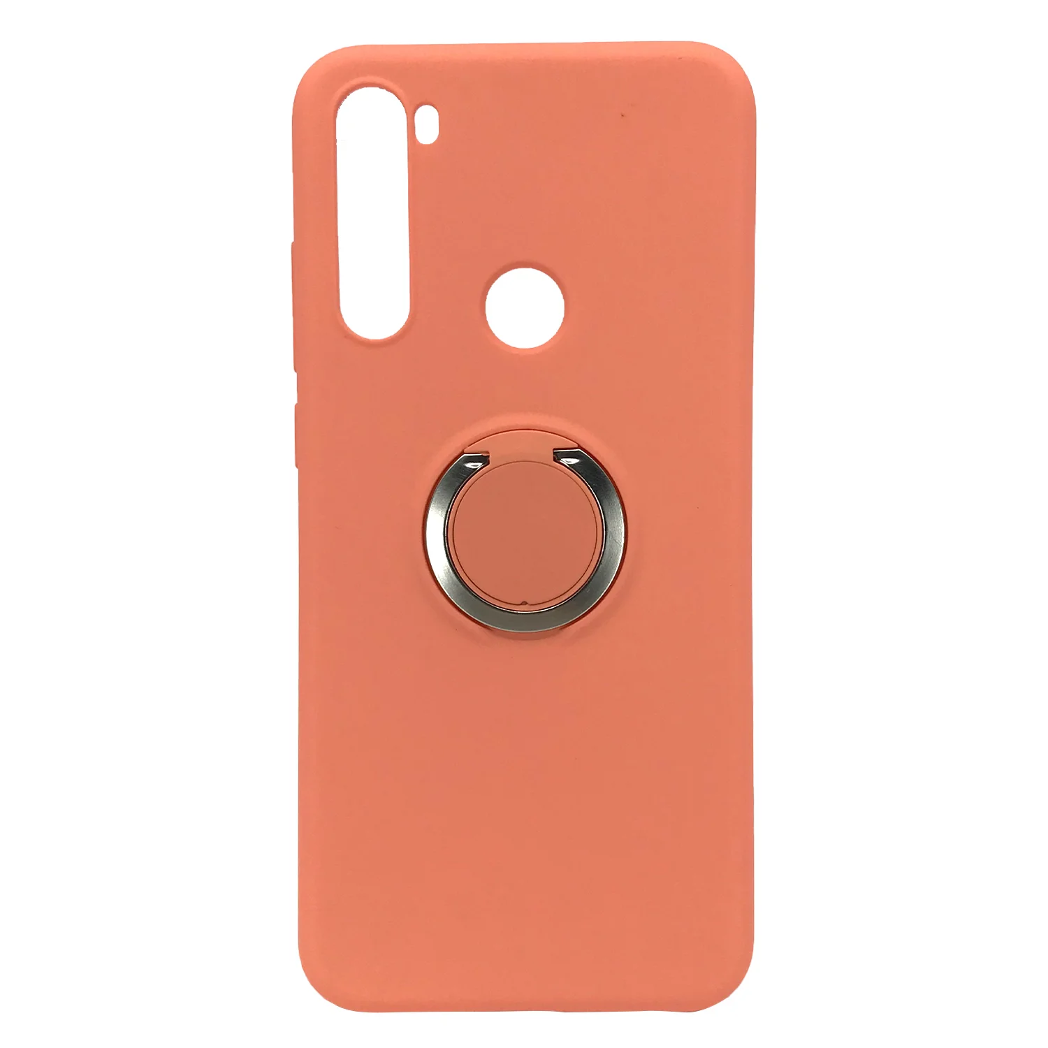 Nettech Xiaomi Redmi Note 8T Uyumlu Nano Ring Arka Koruma Kılıf (Turuncu) NT-81826