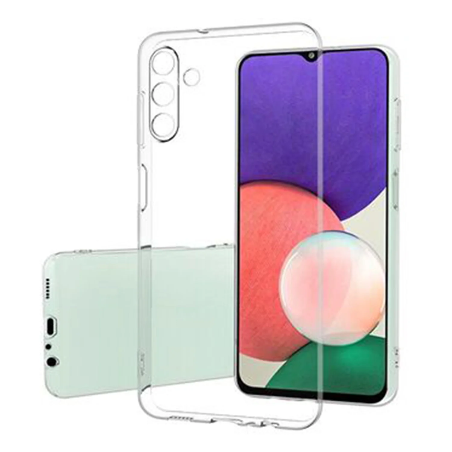 Nettech Samsung Galaxy A13 Uyumlu Lüx Seri Kamera Korumalı Arka Koruma Kılıf (Şeffaf) NT-95706