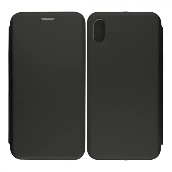 Nettech Apple iPhone XS Max Uyumlu Lüx Seri Kapaklı Kılıf (Siyah) VR-18172