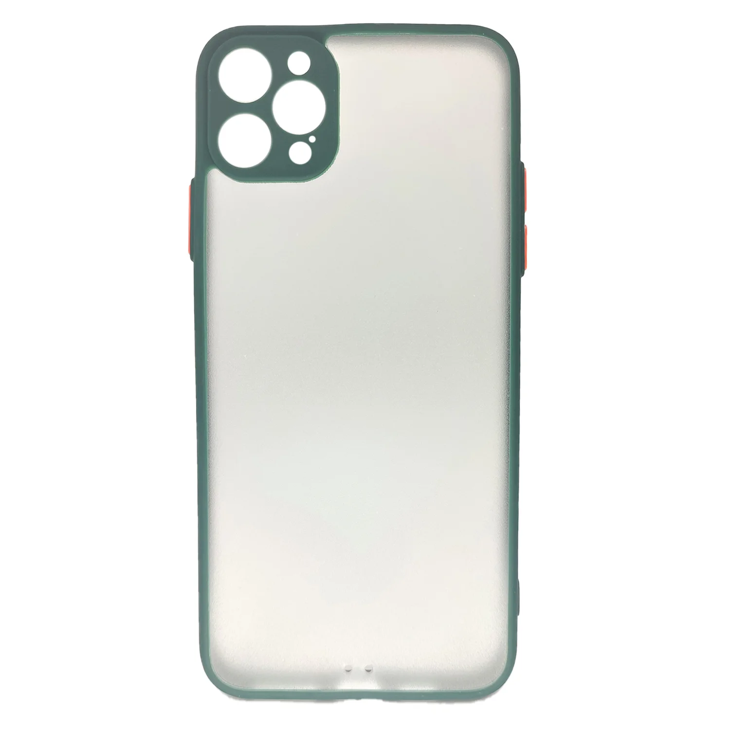 Nettech Apple iPhone 12 Pro Uyumlu Kontrast Renkli Tuş Seri Arka Koruma Kılıf (Yeşil) NT-88626