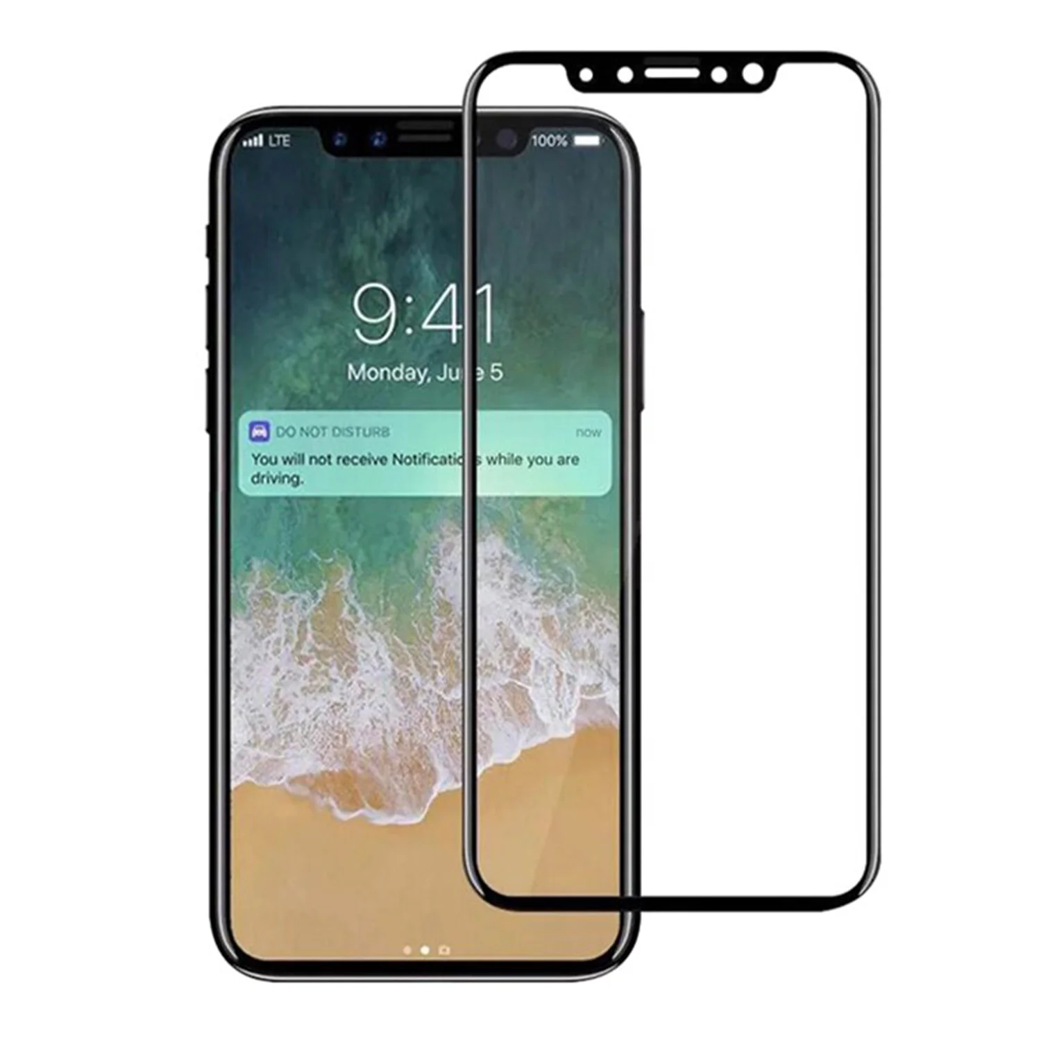Nettech Apple iPhone X Uyumlu Toz Filtreli HD Full Cam Koruyucu (Siyah) NT-82471