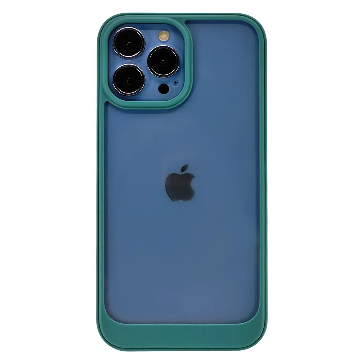 Nettech Apple iPhone 13 Pro Uyumlu Solid Frame Arka Koruma Kılıf (Yeşil) NT-95830