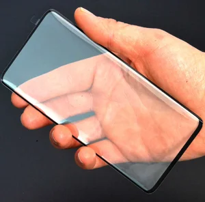 Galaxy S10 Zore Parmak İzli 3D Vov Cam Ekran Koruyucu - Siyah
