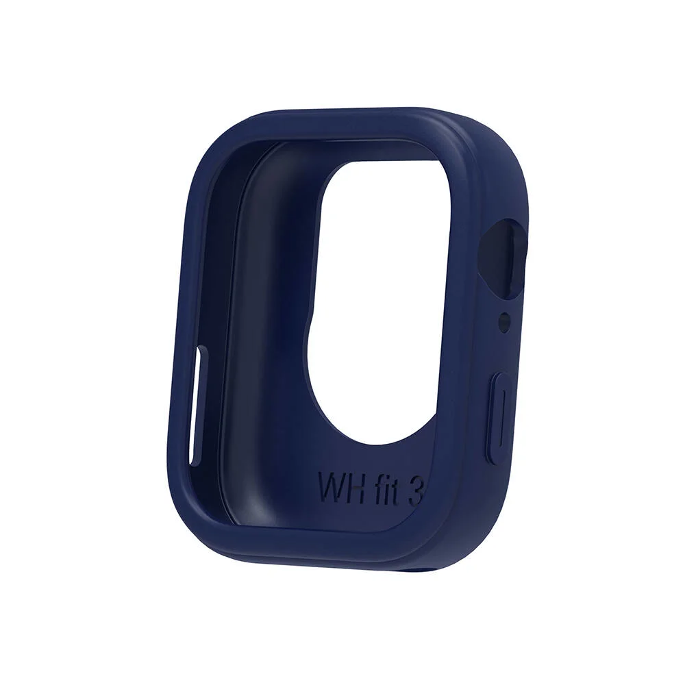 Huawei Watch Fit 3 Yumuşak TPU Silikon Kasa Koruyucu Zore Watch Gard 34 - Lacivert