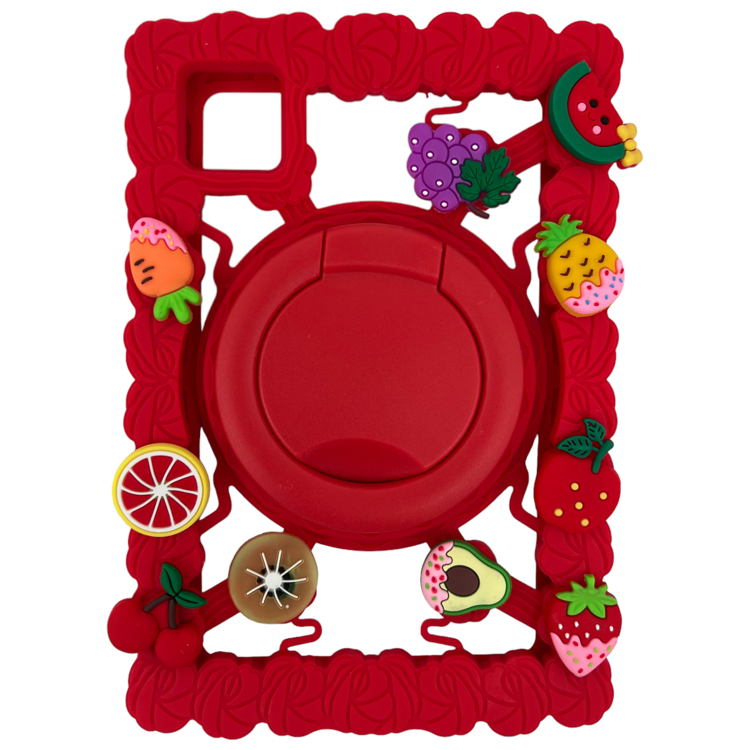 Nettech Universal 7 Inch Uyumlu Kids Silikon Arka Koruma (Kırmızı) NT-106375