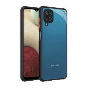 Galaxy M12 Kılıf ​​Zore Kaff Kapak - Siyah