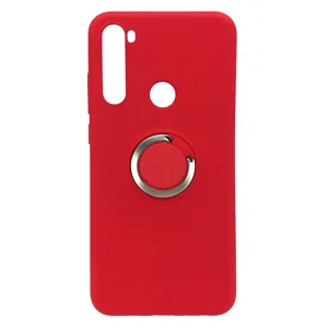 Nettech Xiaomi Redmi Note 8T Uyumlu Nano Ring Arka Koruma Kılıf (Kırmızı) NT-81820