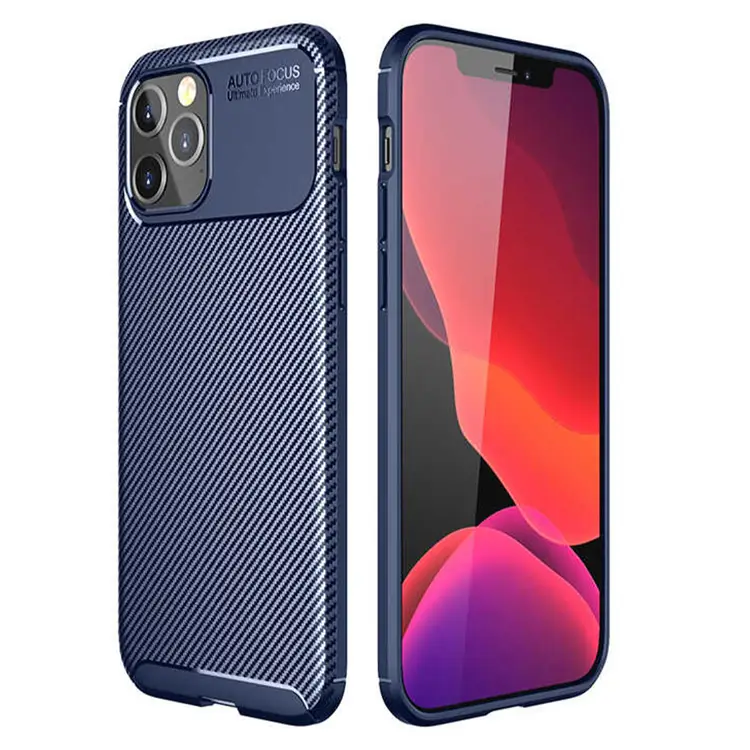 Nettech Apple iPhone 12 Pro Max Uyumlu Auto Seri Arka Koruma Kılıf (Lacivert) NT-88310