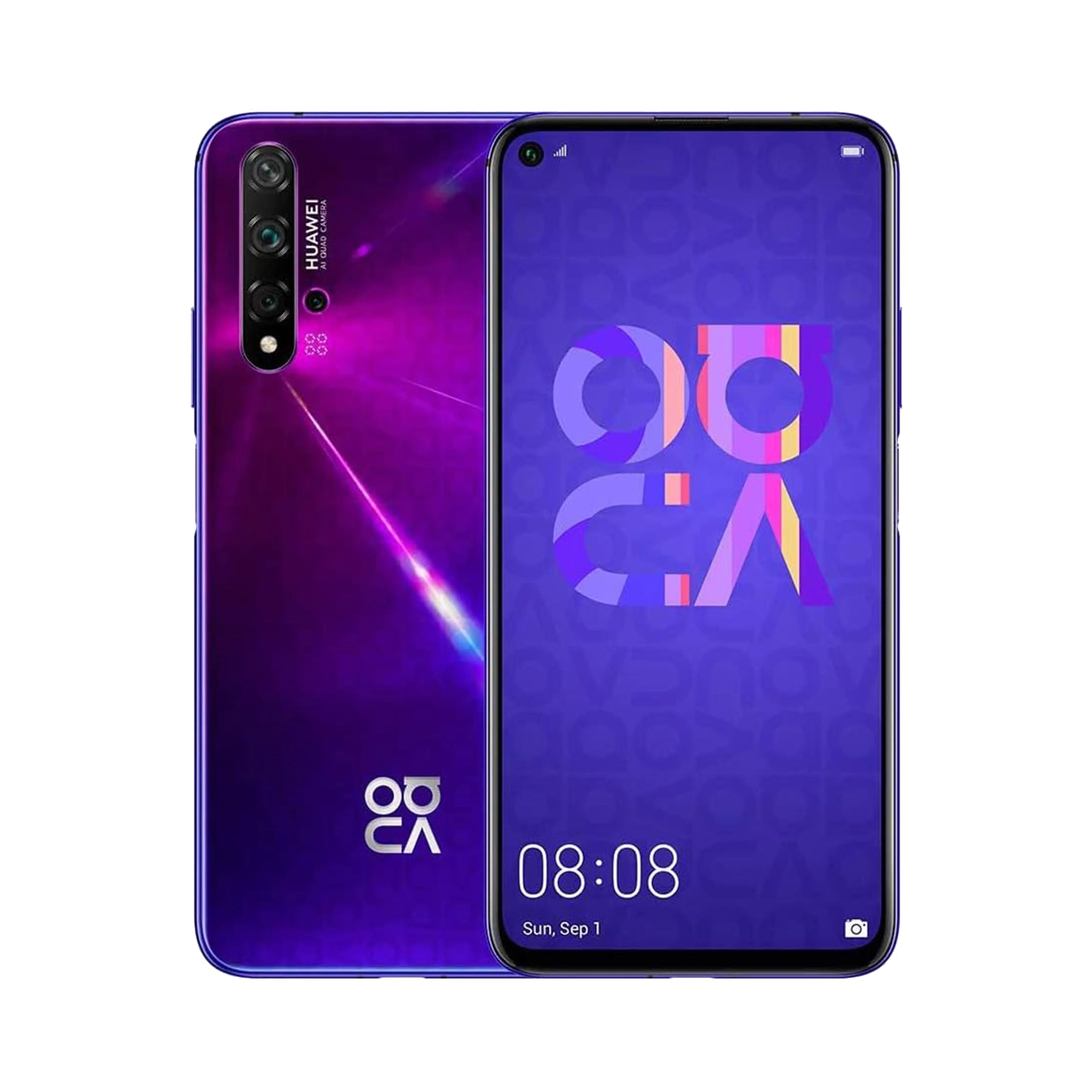 Huawei Nova 5T - 128 GB - Yaz Ortası Mor Huawei Nova 5T - 128 GB - Yaz Ortası Mor