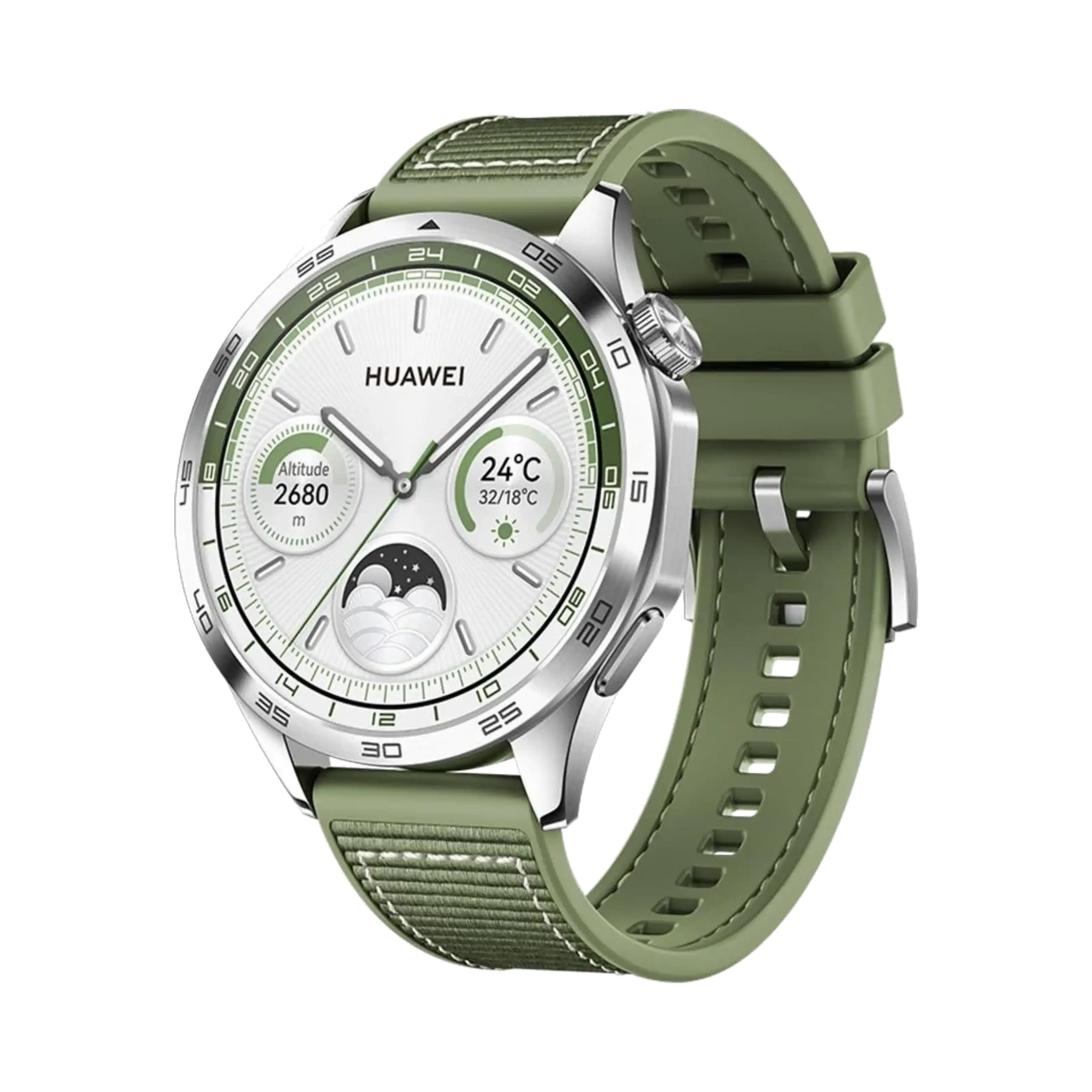 Huawei Watch GT 4 - Paslanmaz Çelik - 46mm - GPS - Yeşil