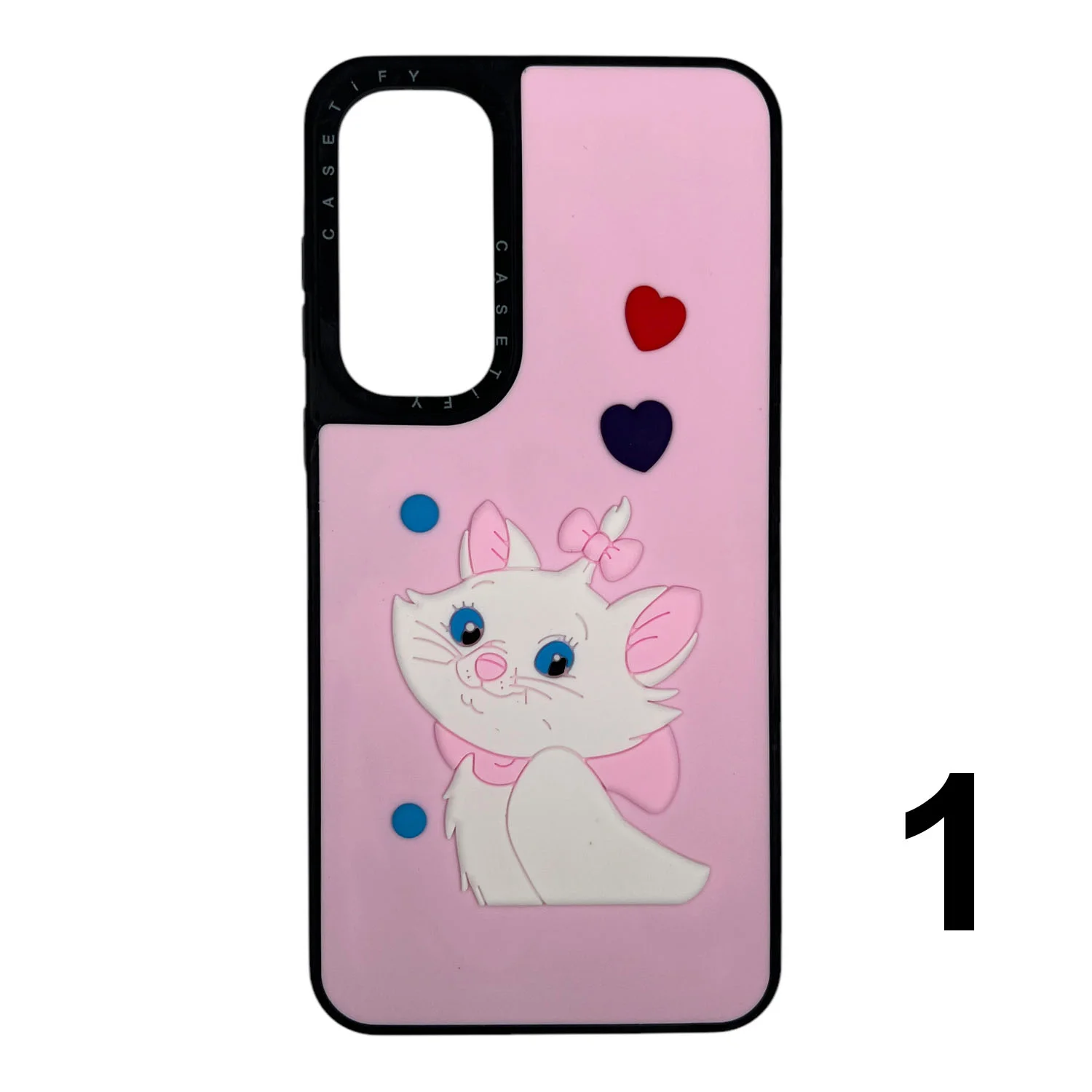 Nettech Samsung Galaxy A55 Uyumlu Casetify Kabartmalı Arka Koruma Kılıf (Karışık Renk) NT-112029