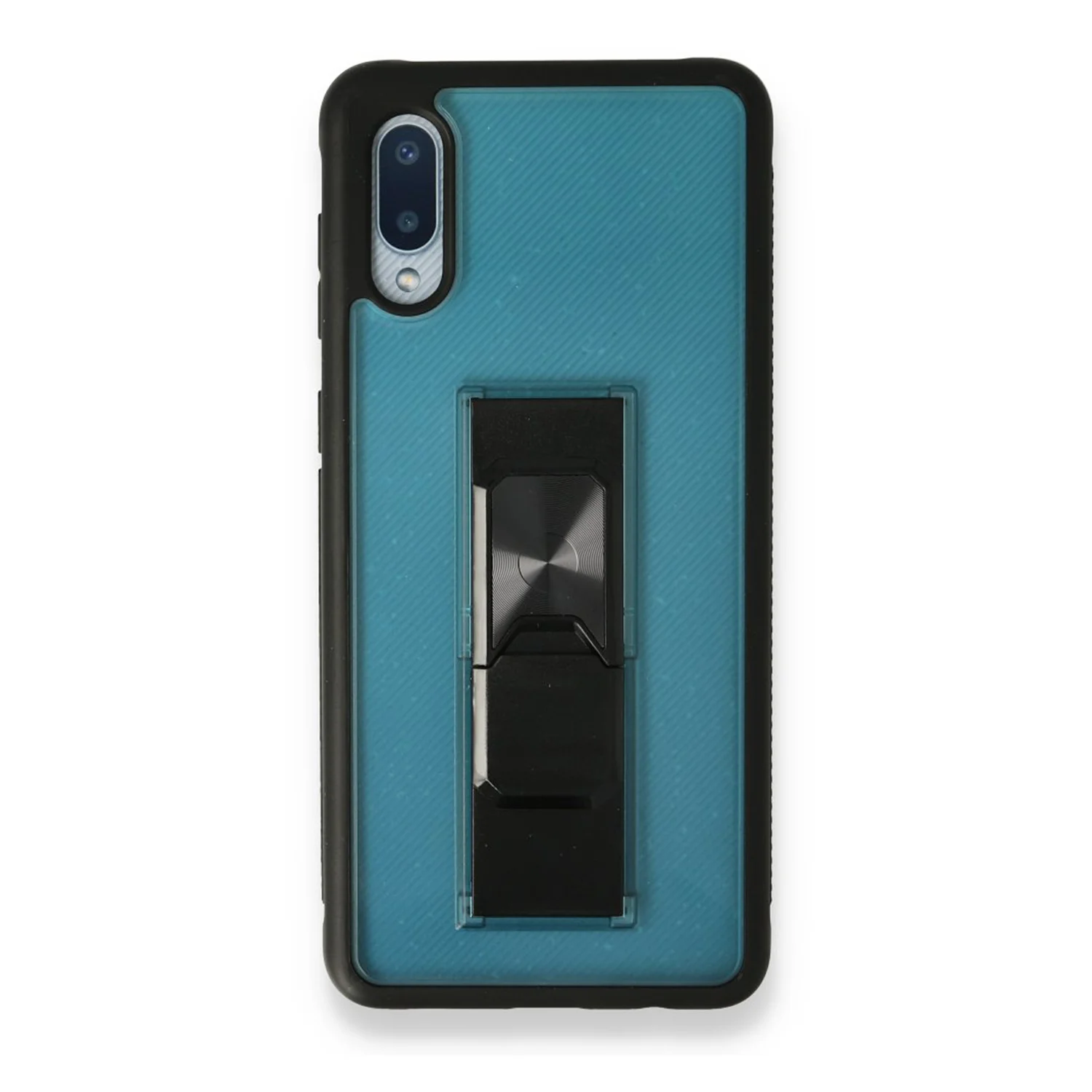 Nettech Samsung Galaxy A02 Uyumlu MicroCase Mıknatıs Yüzüklü Arka Koruma Kılıf (Turkuaz) NT-86961