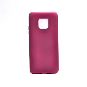 Huawei Mate 20 Pro Kılıf Zore Premier Silikon Kapak - Mürdüm
