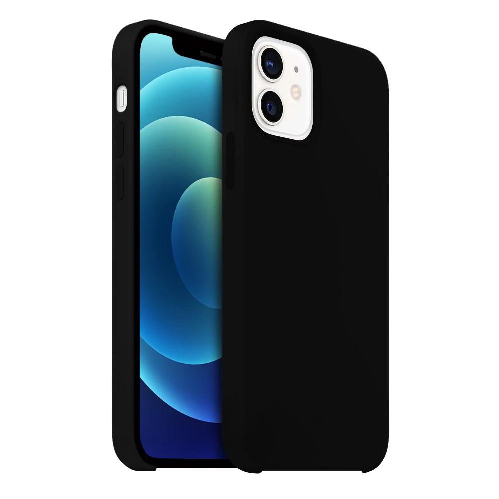 Buff İPhone 12 Mini Rubber Fit Kılıf Black