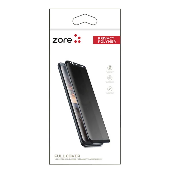 Galaxy S9 Zore Privacy Polymer Nano Ekran Koruyucu - Siyah