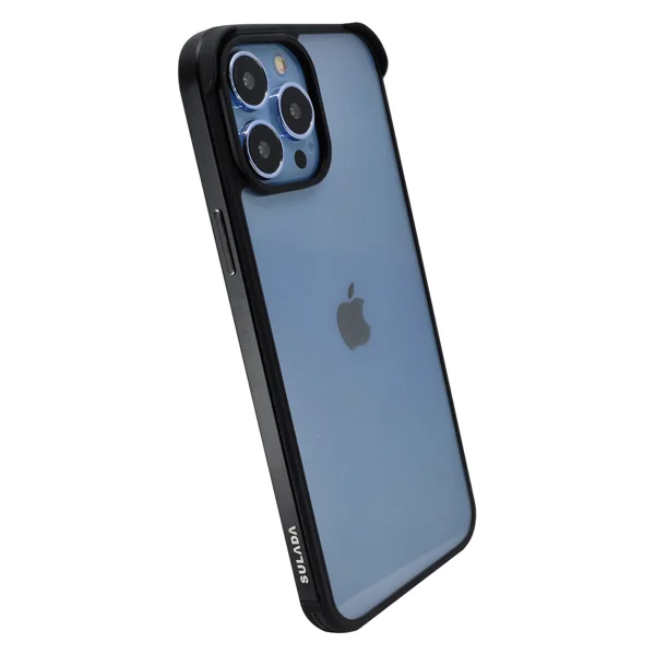 Nettech Apple iPhone 13 Pro Max Uyumlu Sparta Seri Arka Koruma Kılıf (Siyah) NT-95435 - 2