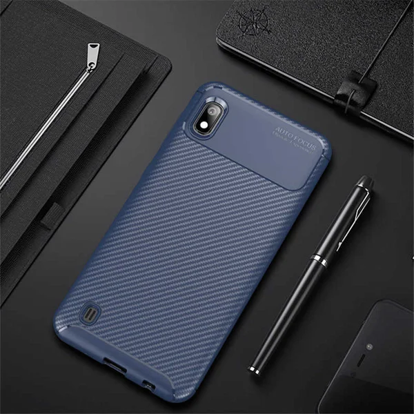 Galaxy A10 Kılıf Zore Negro Silikon Kapak - Lacivert - 1